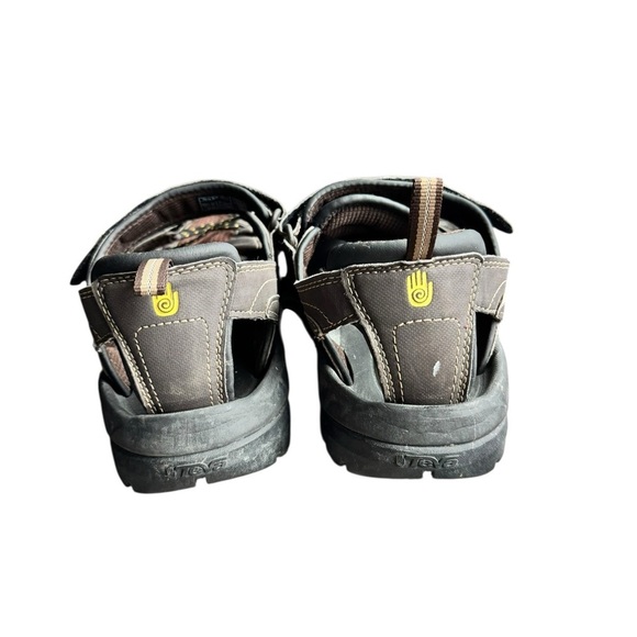 Teva Men’s 11 Closed Toe Sport Sandals Water-Ready, ShockPad Brown Hiking Shoes